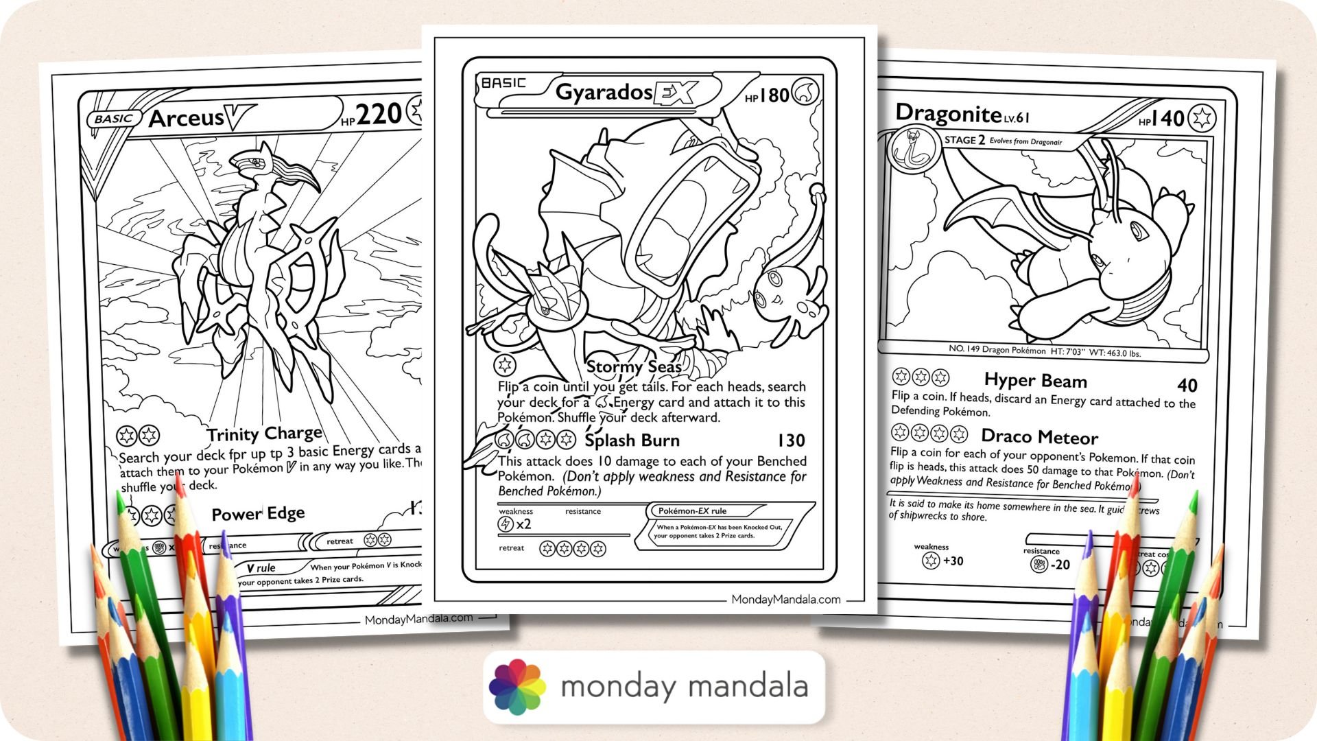 20 Pokemon Card Coloring Pages Free PDF Printables