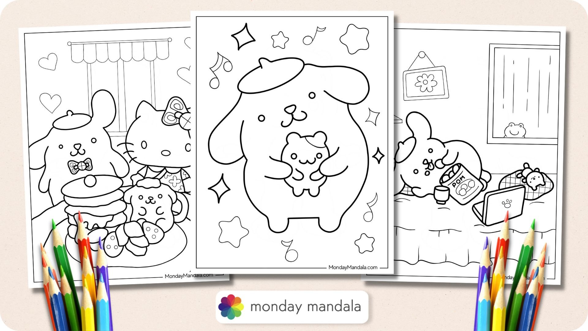 18+ Pompompurin Coloring Pages