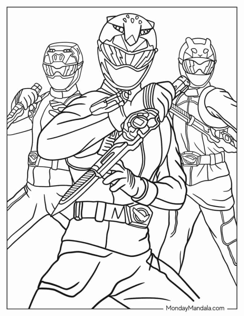 Gold Power Ranger Coloring Page Gold Power Ranger Coloring Page