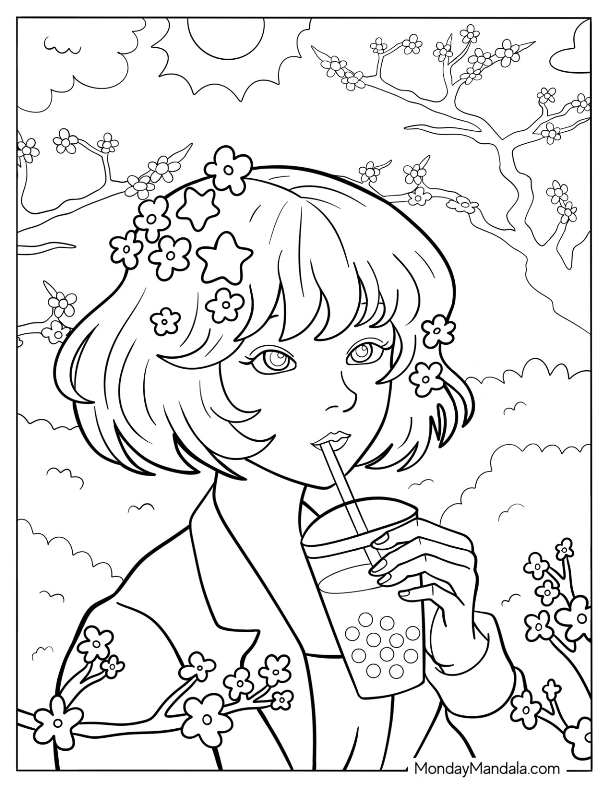 26 Aesthetic Coloring Pages Free PDF Printables 