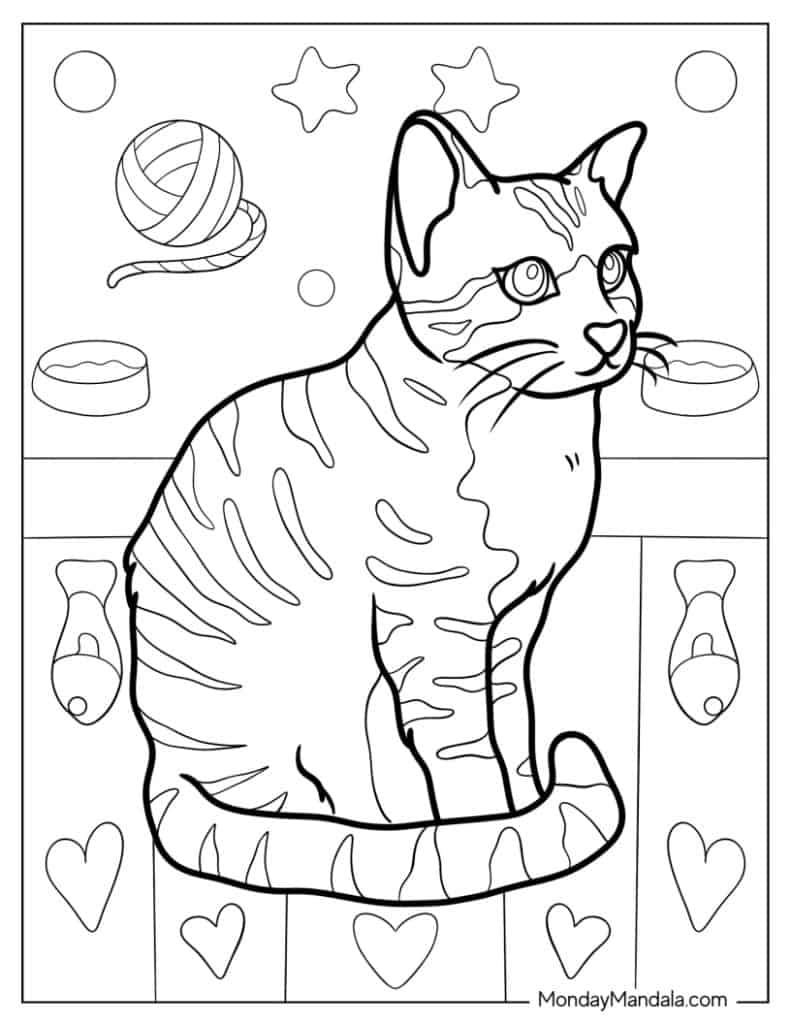 Printable Cats Coloring Pages Unleash Your Creativity With Feline Fun