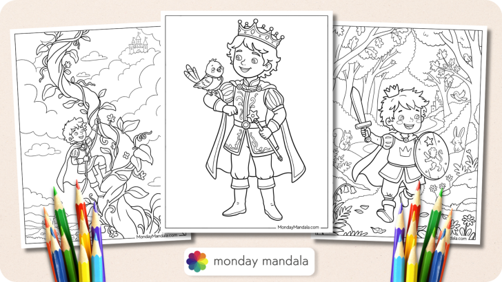 Prince Coloring Pages Featured Image