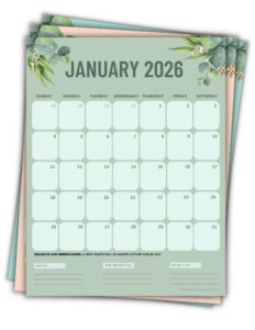 2026 Printable Calendars (56 Free PDF Printables)