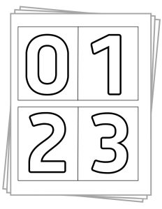 0-10 Printable Numbers (Free Templates In All Sizes)