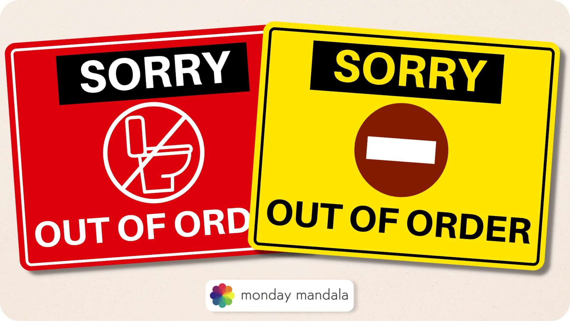 Out Of Order Signs 5 Free PDF Printables Out Of Order Signs 5 Free PDF Printables