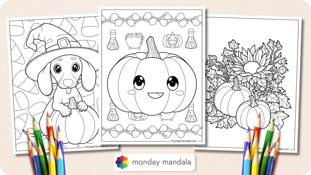 Pumpkin Coloring Pages Featured Image v2
