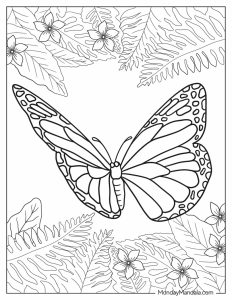 62 Butterfly Coloring Pages (Free PDF Printables)