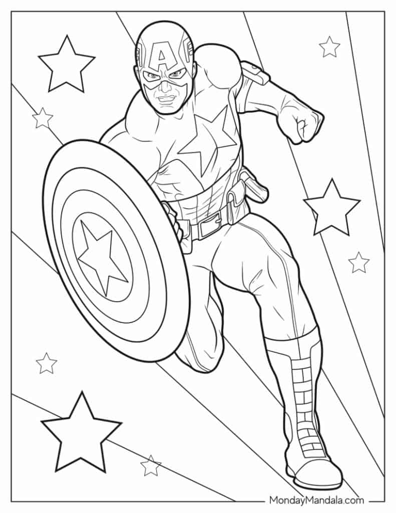 Free Printable Coloring Pages Super Heroes
