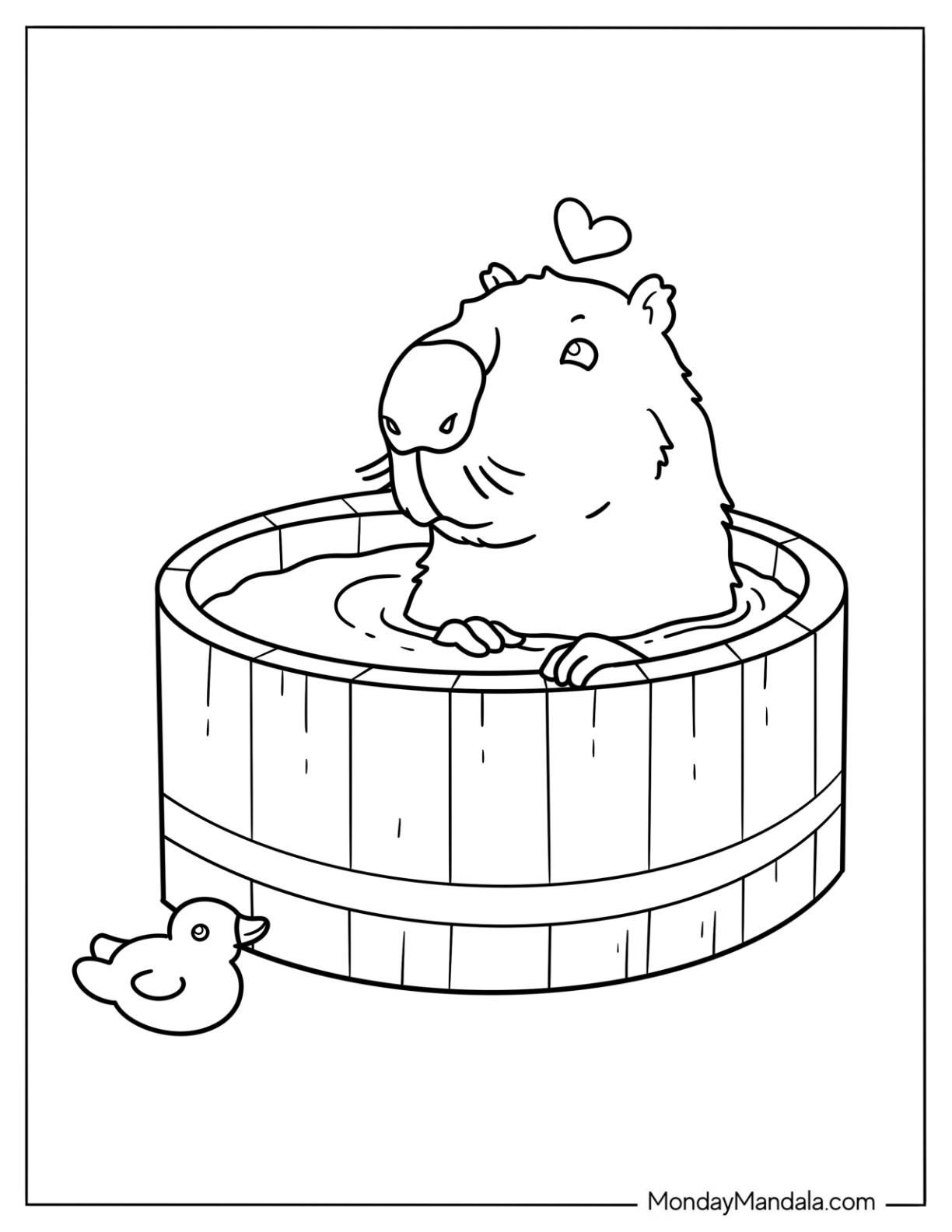 40 Capybara Coloring Pages Free PDF Printables 