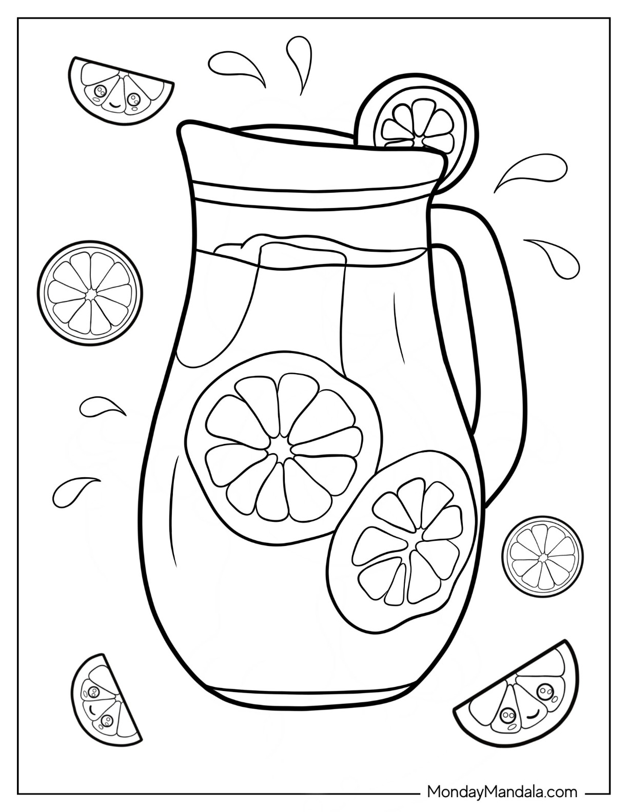 Lemonade Coloring Pages Free 2025 