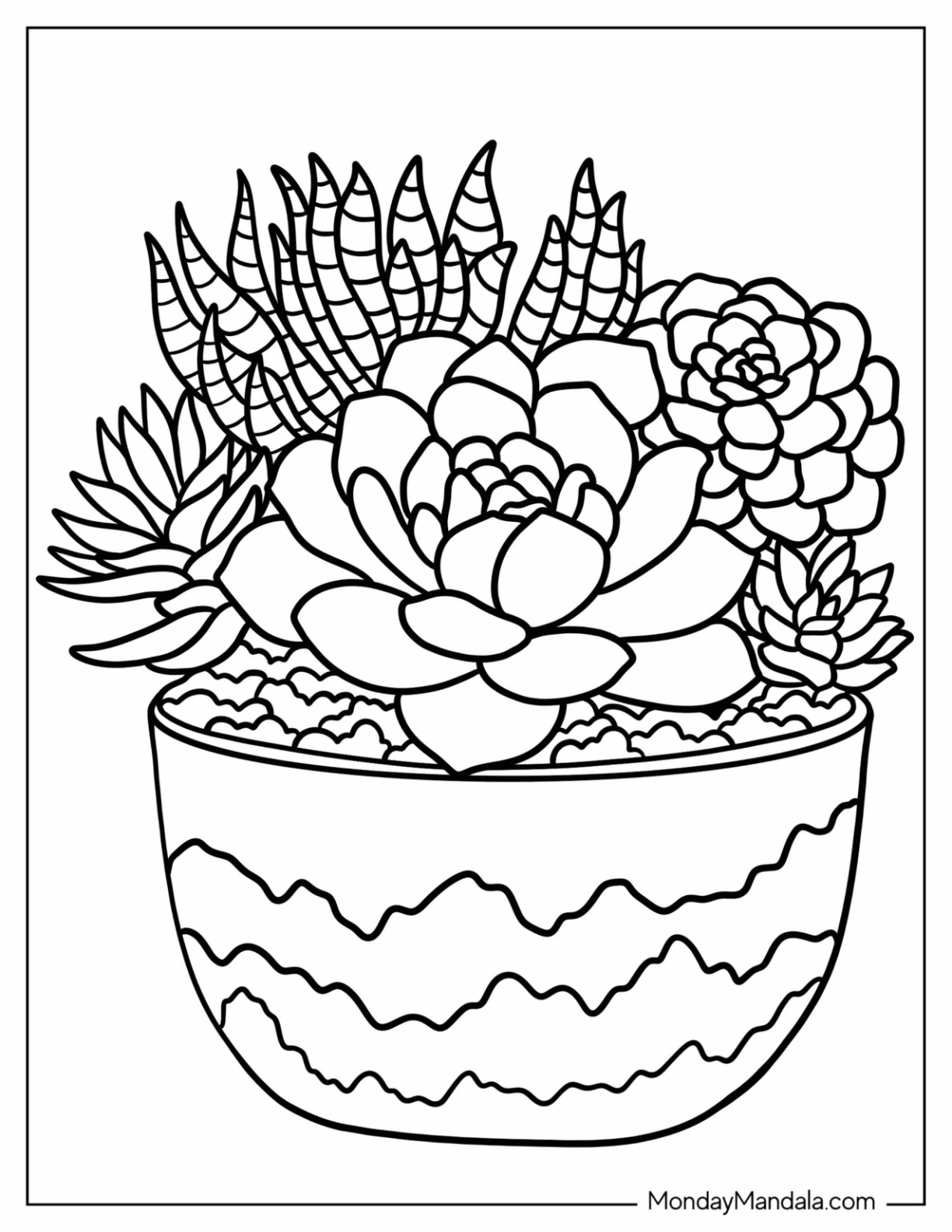 20 Succulent Coloring Pages Free PDF Printables 20 Succulent Coloring Pages Free PDF Printables