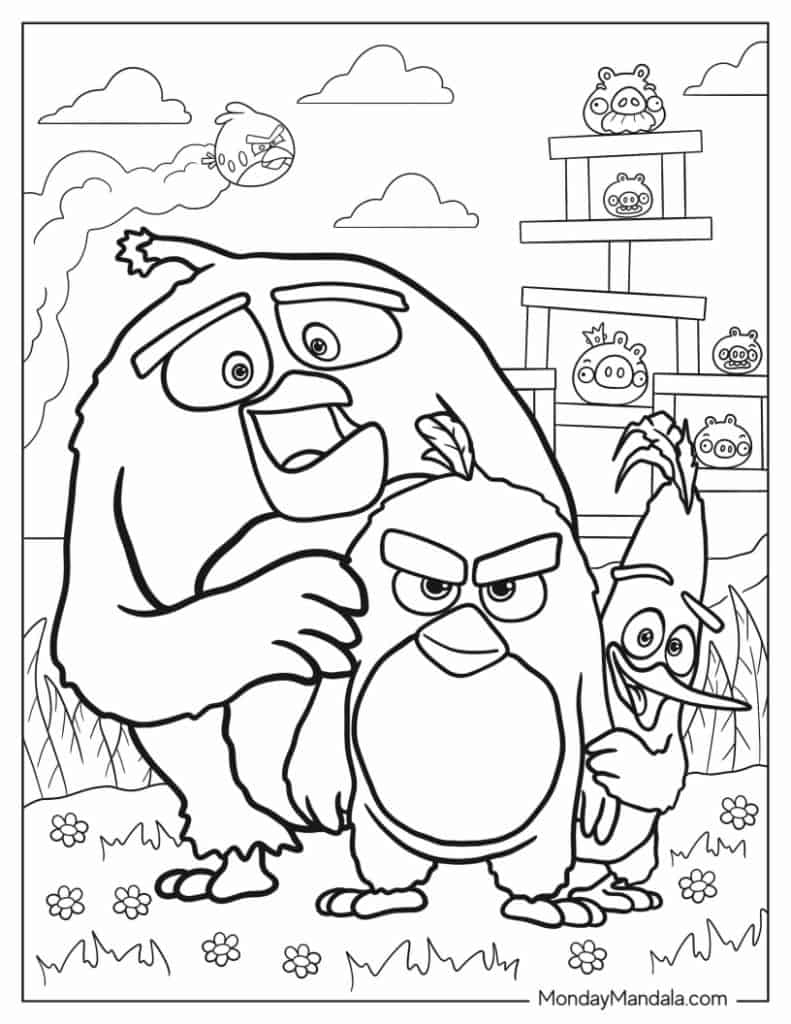 Coloring Pages Of Angry Birds Coloring Pages Of Angry Birds