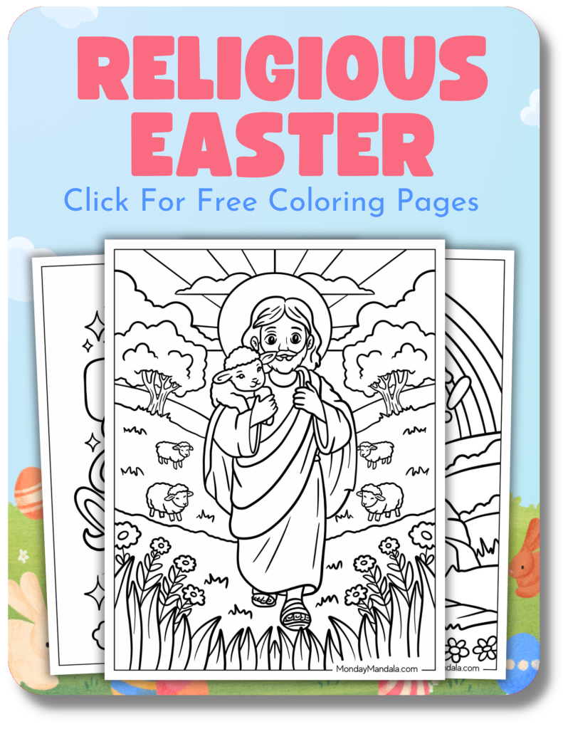 Religious Easter Coloring Pages for Easter