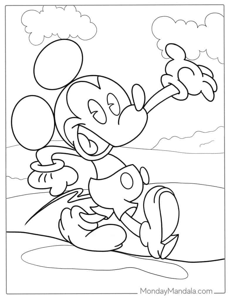 Coloring Pages Mickey Mouse Joe Printables