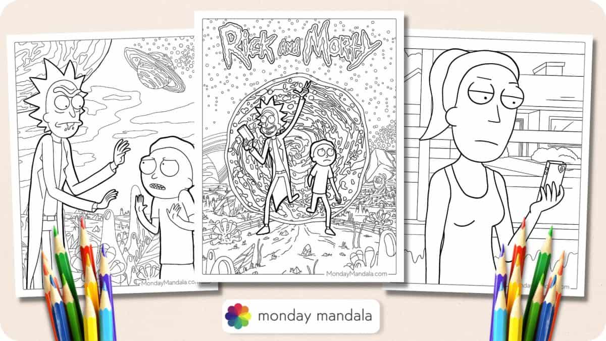 37 Rick and Morty Coloring Pages (Free PDF Printables)