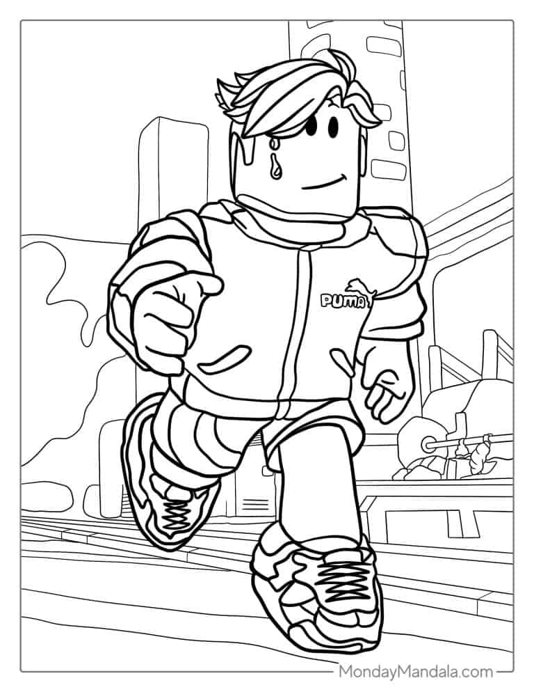 Roblox House Coloring Page