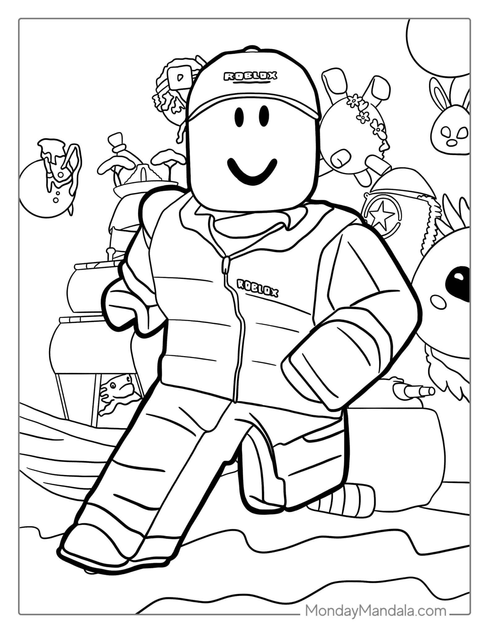 40 Roblox Coloring Pages (Free PDF Printables)
