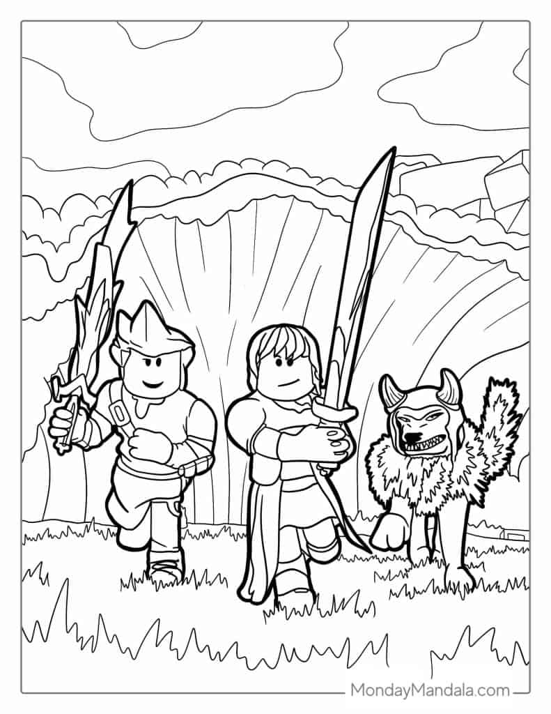 Roblox Knight Coloring Pages - Get Coloring Pages