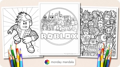 40 Roblox Coloring Pages (Free PDF Printables)