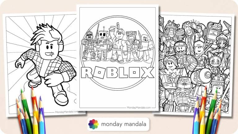40 Roblox Coloring Pages (Free PDF Printables)