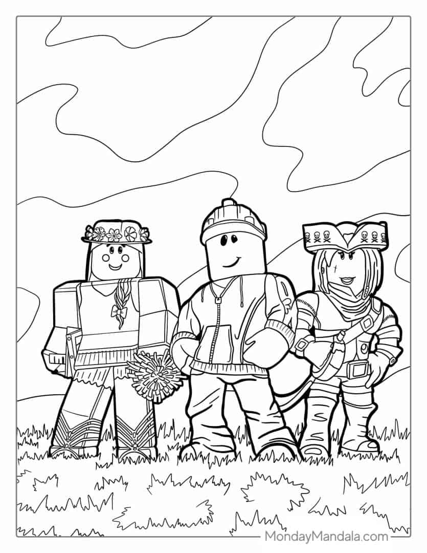 Roblox Coloring Sheet Free