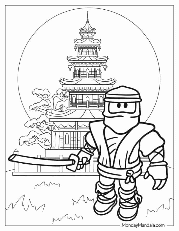 27 Ninja Coloring Pages (Free PDF Printables)