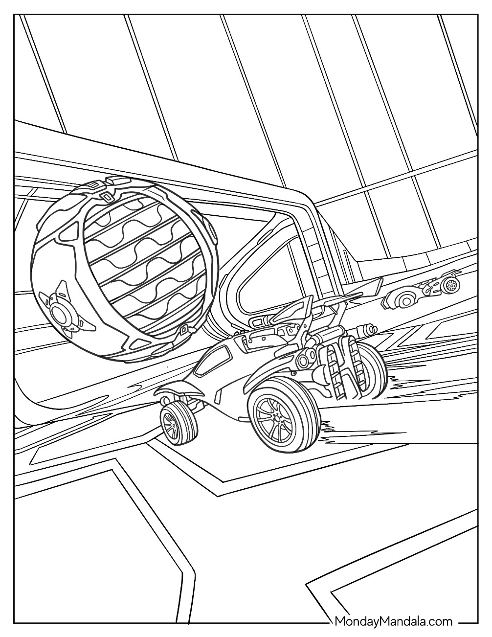 Rocket League Printable Coloring Pages