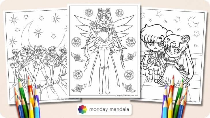 Sailor Moon Coloring Pages Featured Image