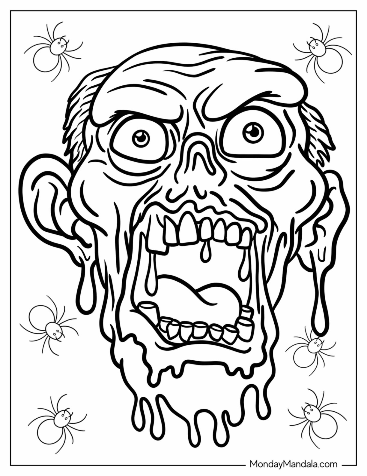 25 Zombie Coloring Pages Free PDF Printables 25 Zombie Coloring Pages Free PDF Printables