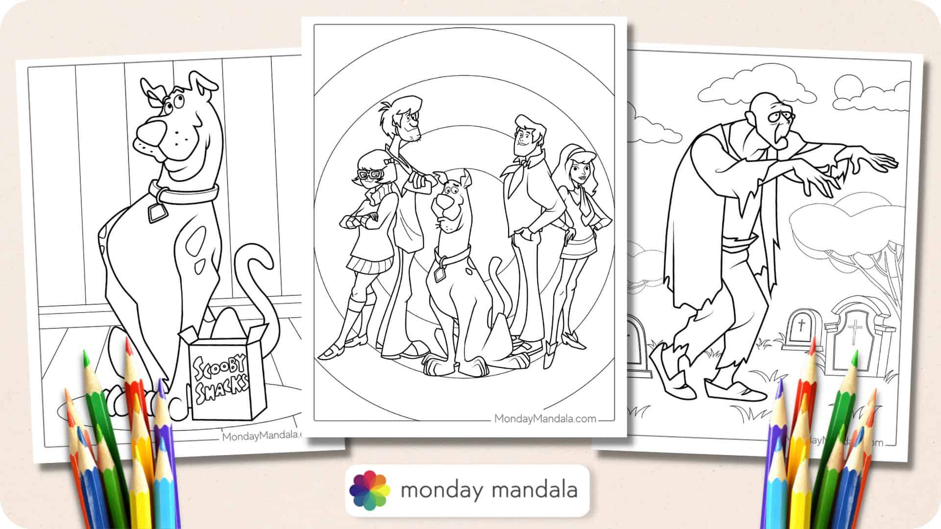 scooby doo coloring pages fred