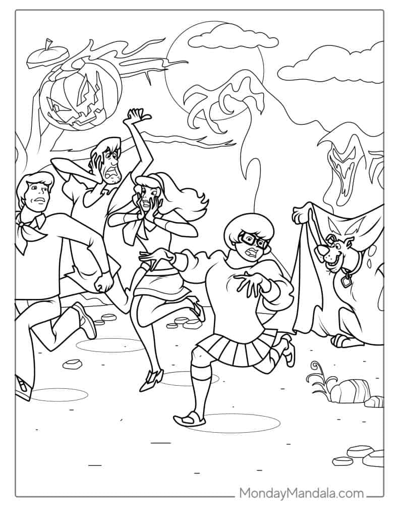 Scooby Doo Characters Coloring Pages