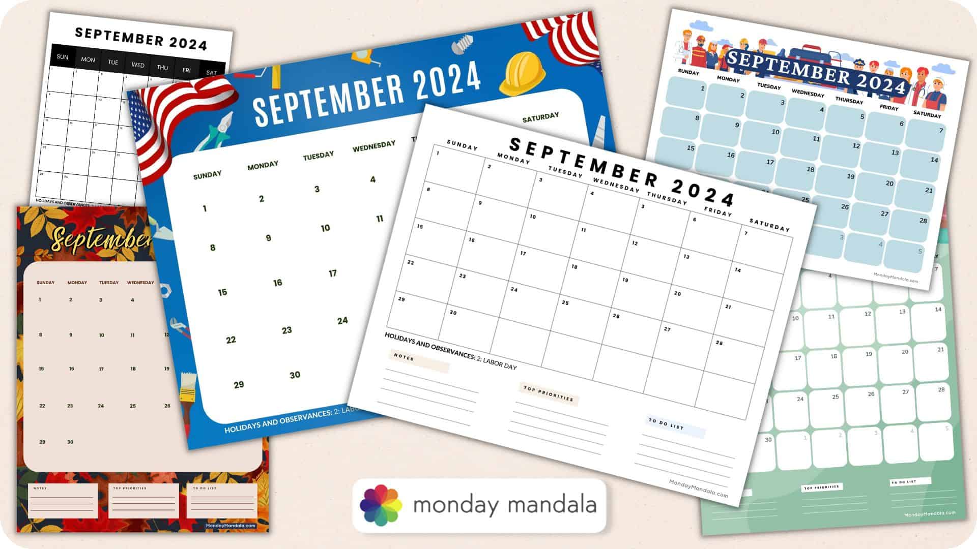 22024 September Calendar 2023 Printable - Hatty Kordula