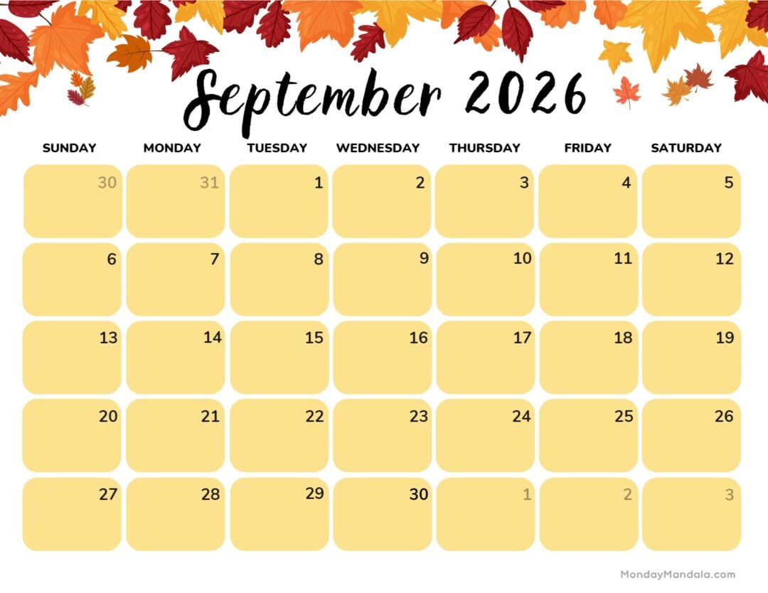 Printable Calendars For 2026 & 2027 (Free PDFs)