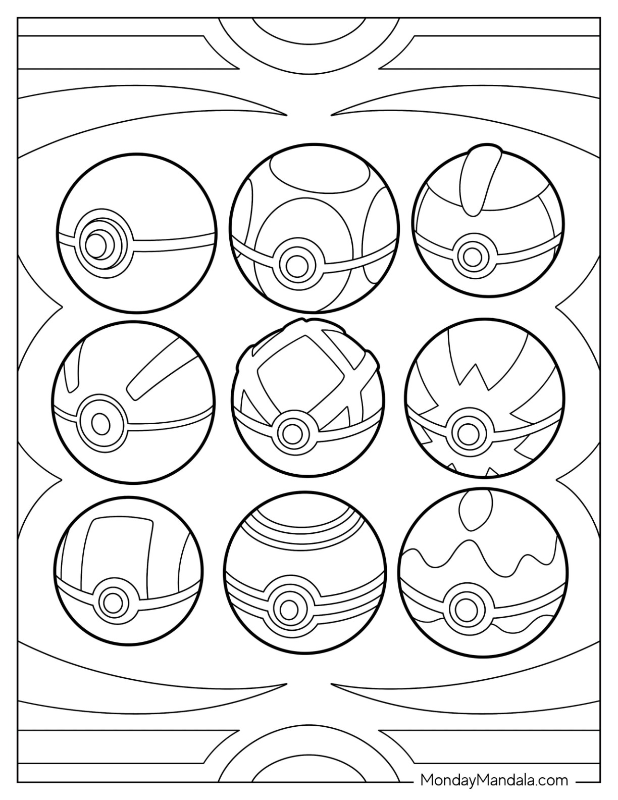 Pokemon Master Ball Coloring Pages Pokemon Master Ball Coloring Pages