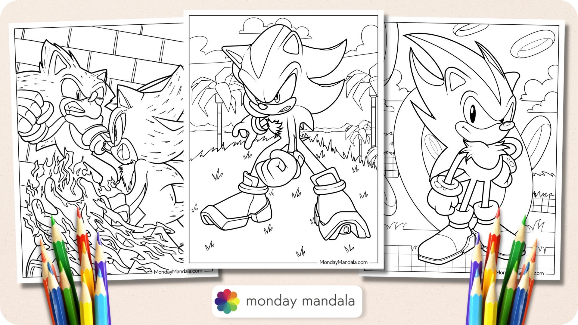 Sonic vs Silver vs Shadow Coloring Pages/Mendum - Beyond (feat