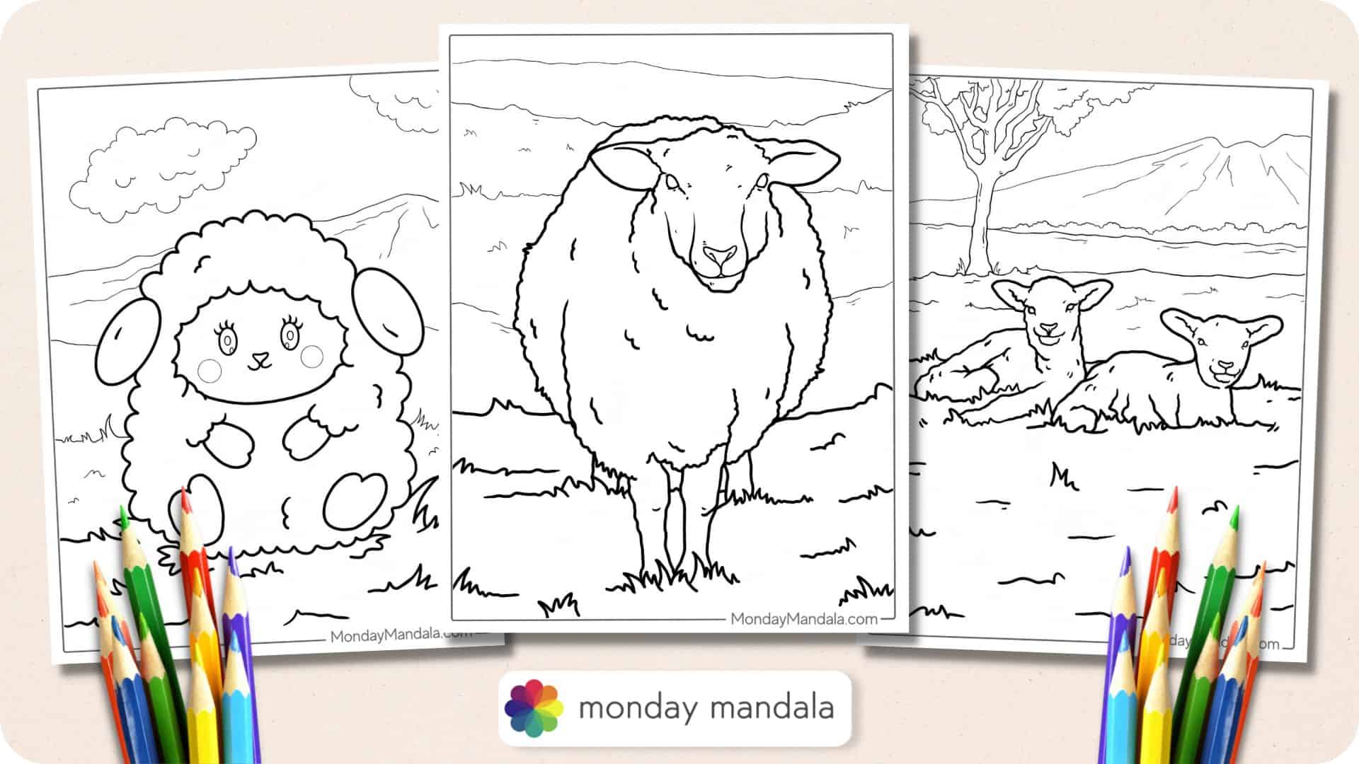 17+ Coloring Picture Of Sheep