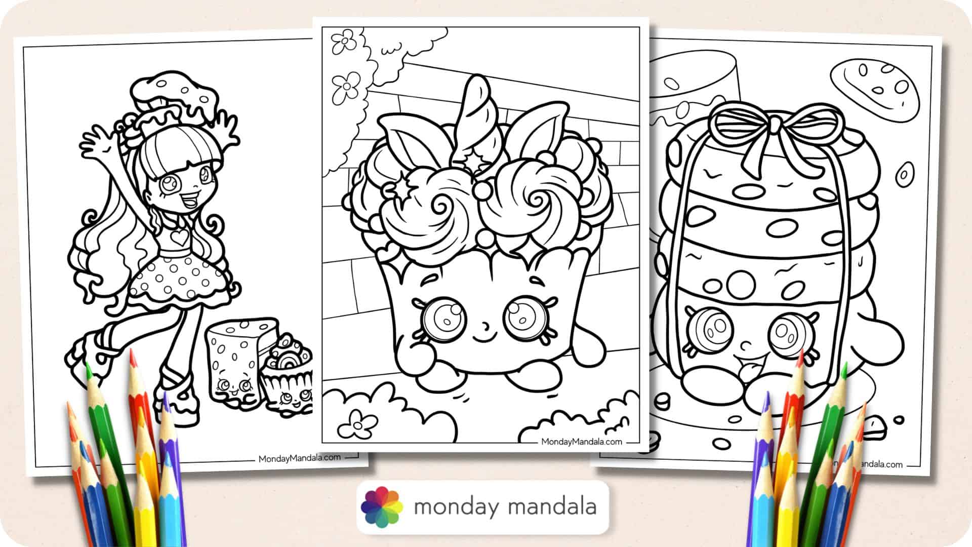 shopkins draw coloring pages