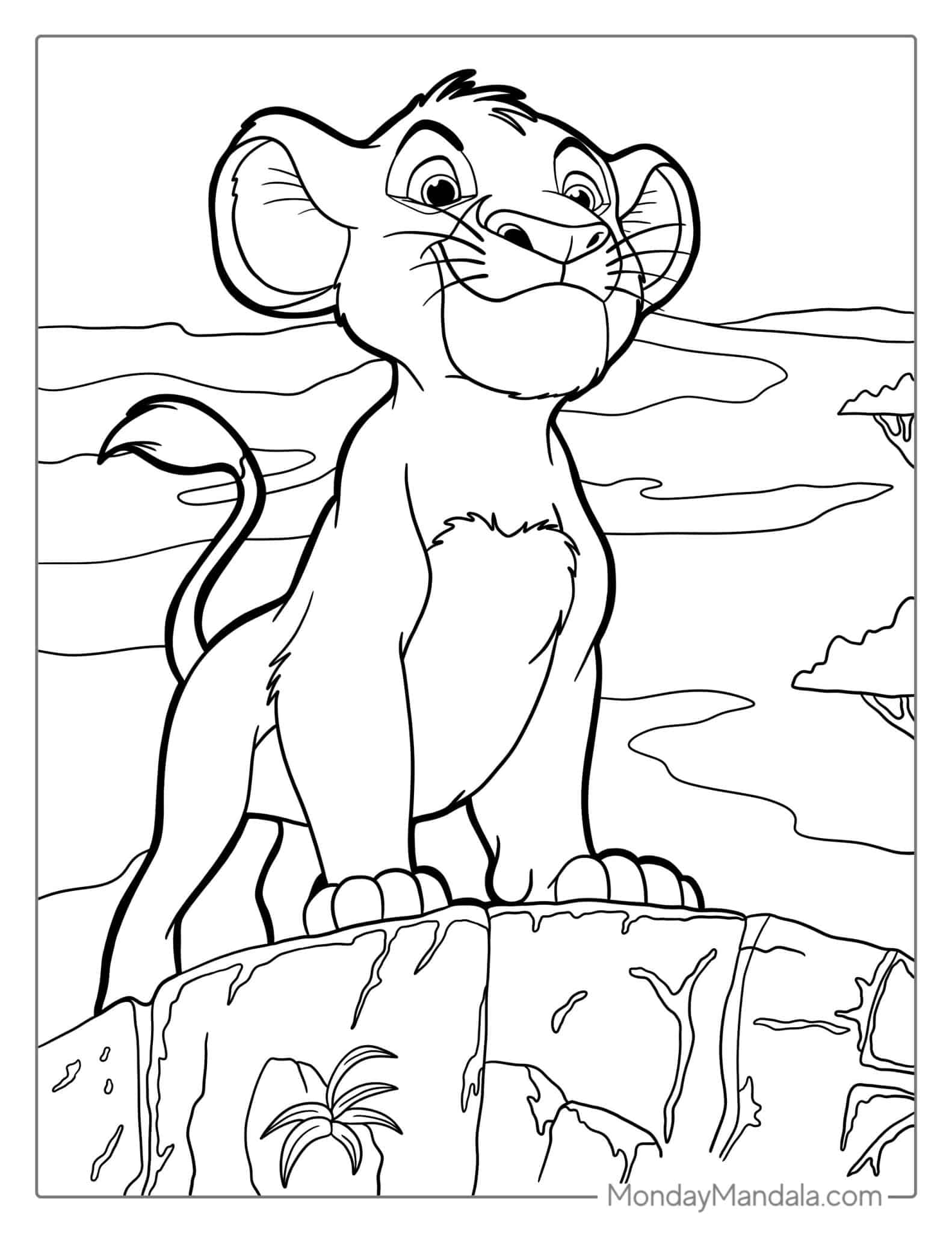 28 Lion Coloring Pages (Free PDF Printables)