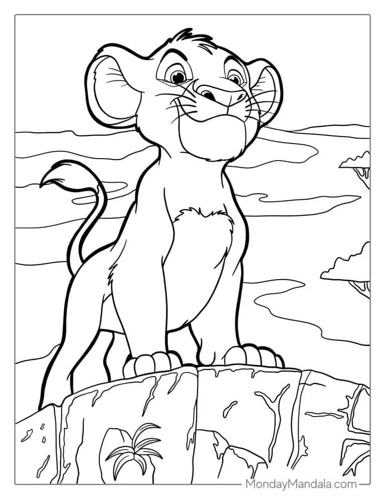 28 Lion Coloring Pages (Free PDF Printables)