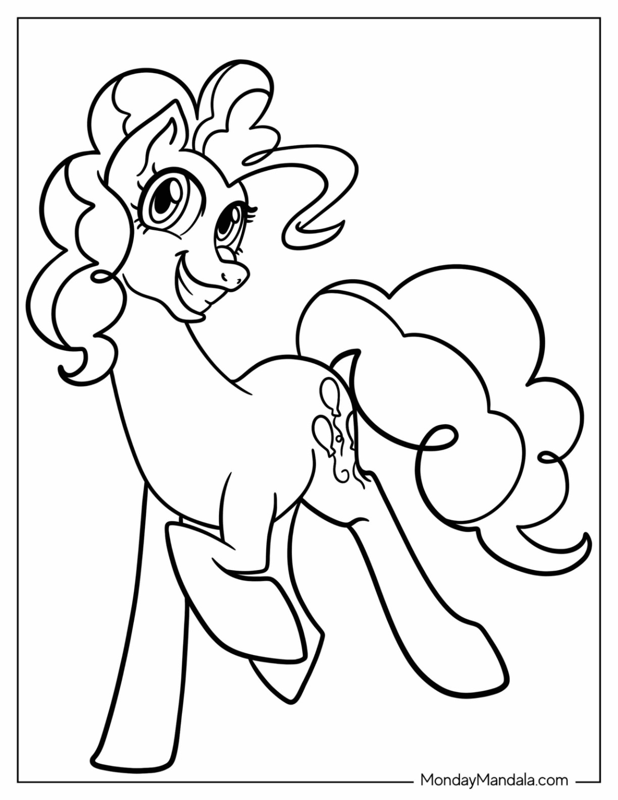 Pinkie Pie Coloring Page