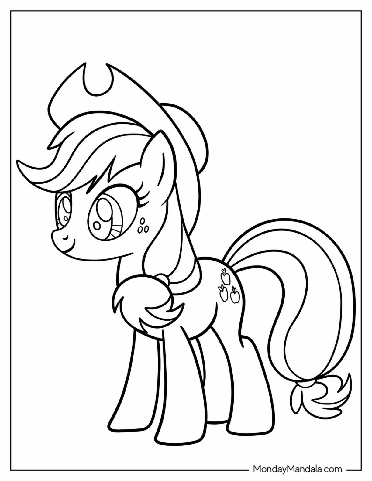 20 Applejack Coloring Pages Free PDF Printables 