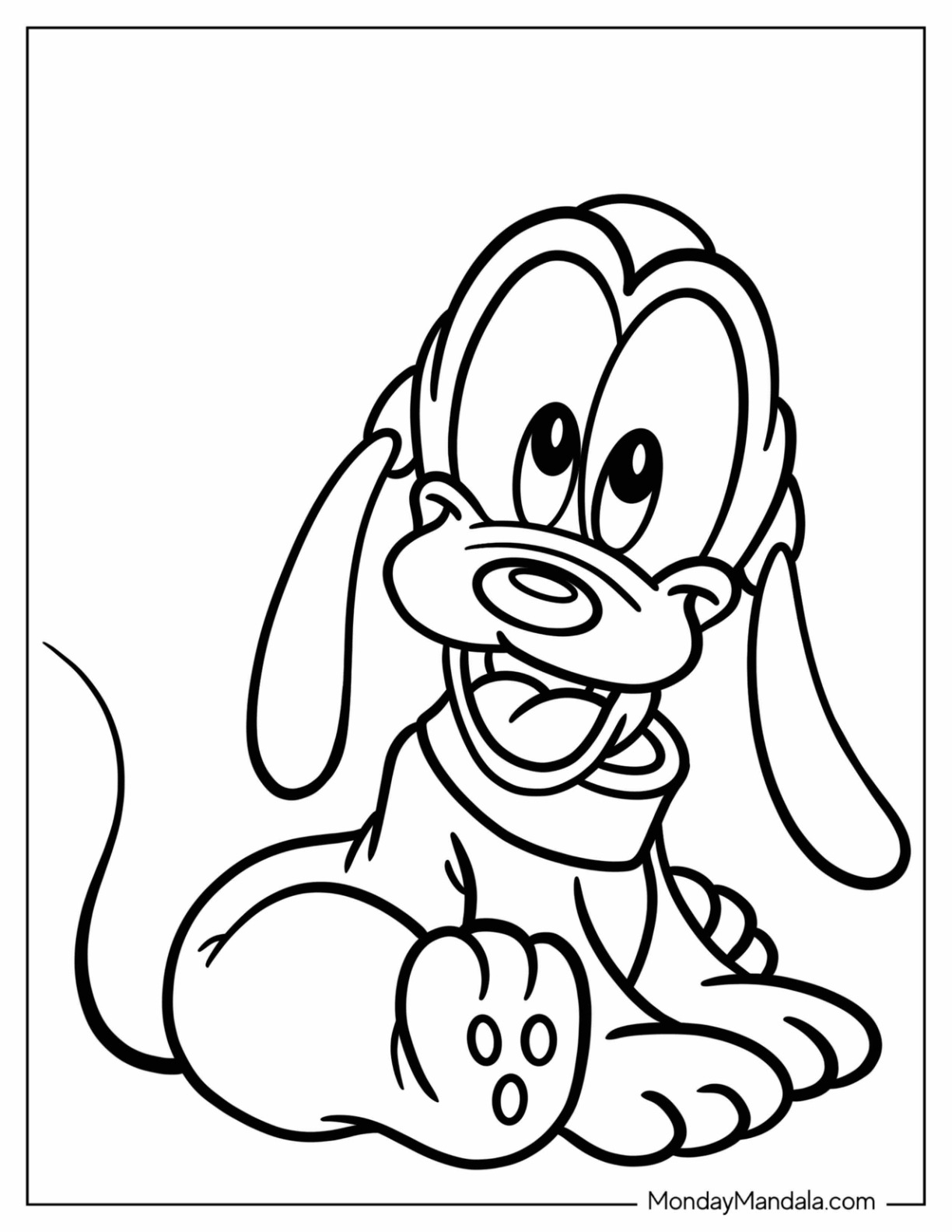 Pluto Coloring Coloring Page Pluto Coloring Pages 3