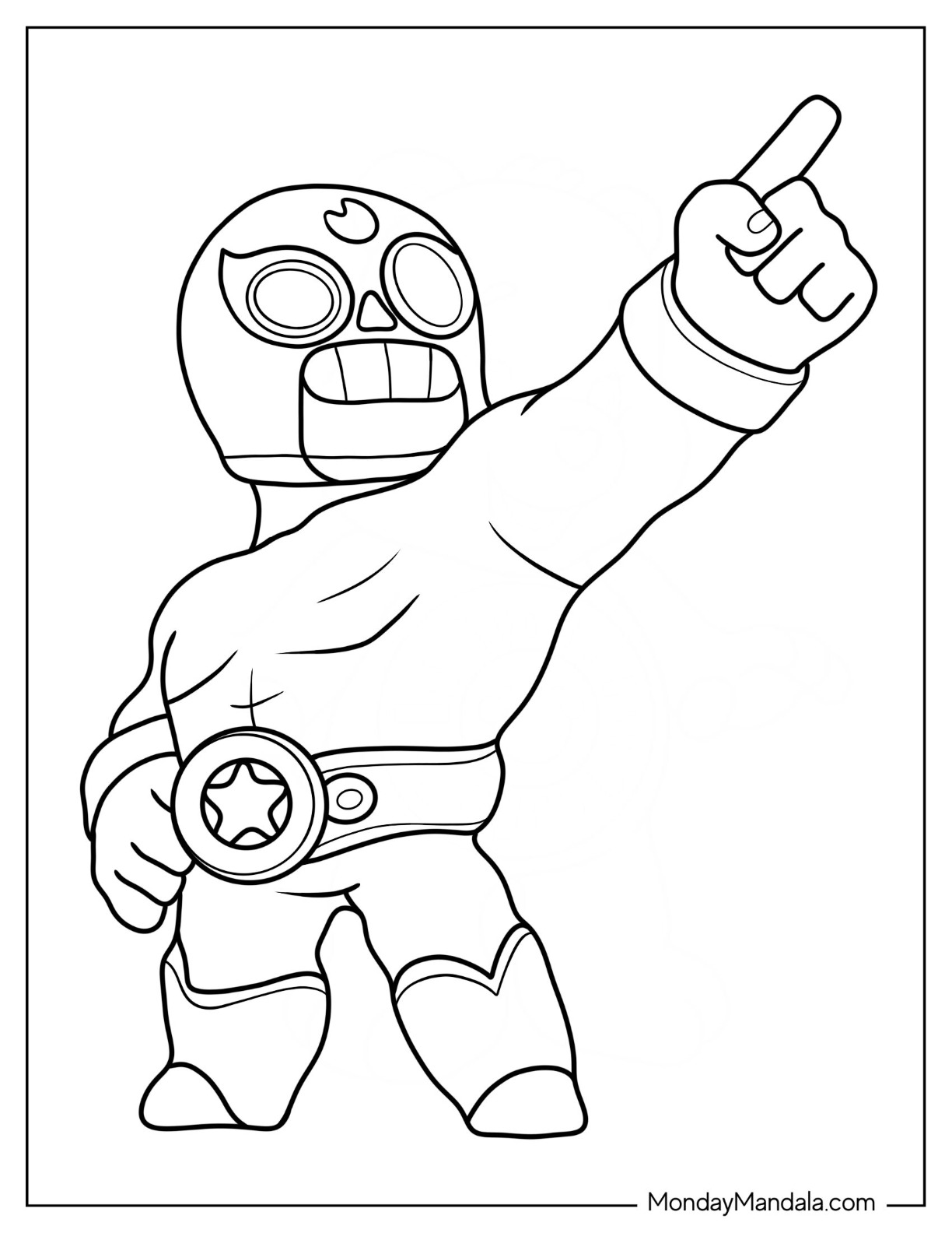 25 Brawl Stars Coloring Pages Free PDF Printables 