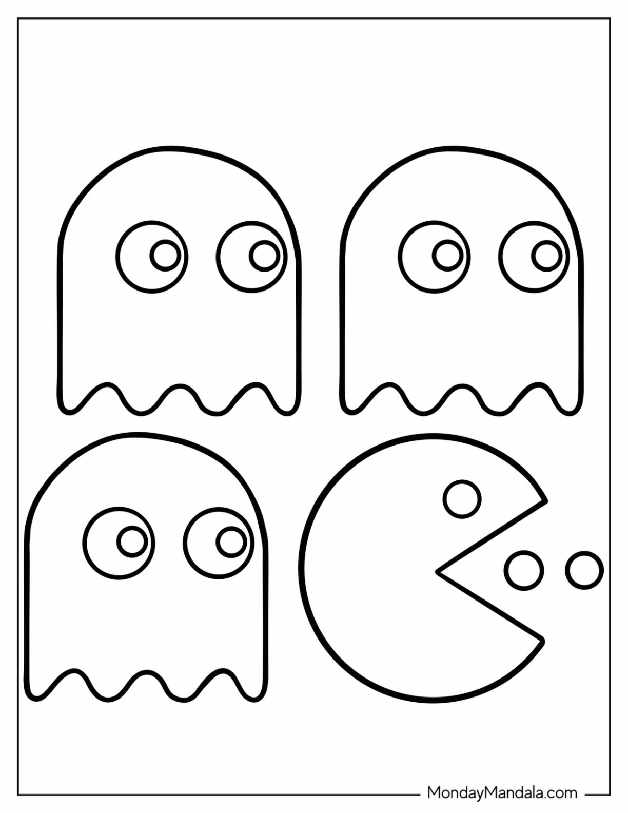 Free Printable Pac Man Templates DRCullings Templates