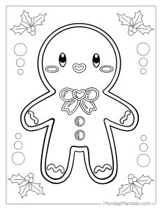 45 Gingerbread Man Coloring Pages (Free PDF Printables)