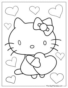 68 Hello Kitty Coloring Pages (Free PDF Printables)