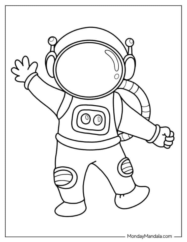 Astronaut Coloring Sheet Astronaut Coloring Sheet