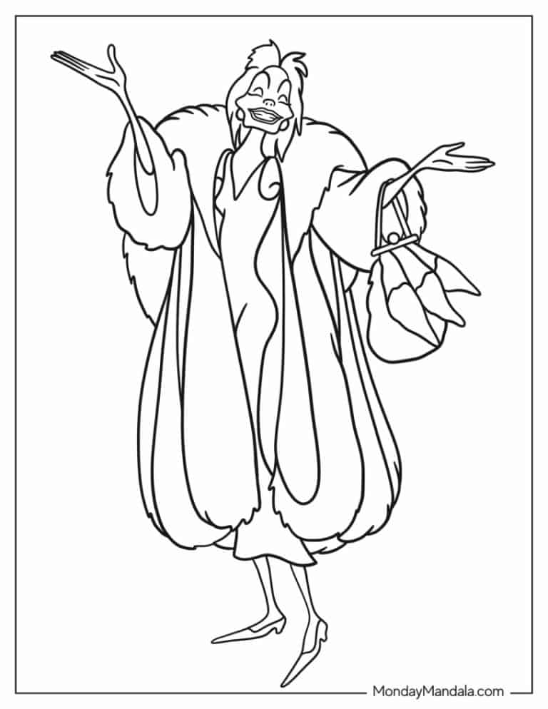 101 Dalmatians Coloring Pages (26 Free PDF Printables)