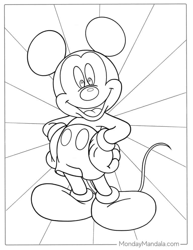 32 Mickey Mouse Coloring Pages (Free PDF Printables)