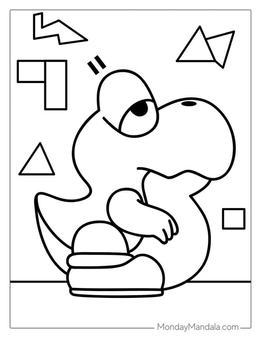 24 Yoshi Coloring Pages (Free PDF Printables)